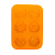 Форма для выпечки Шесть цветков Marmiton, оранжевый, силикон 000000000001125391