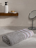 Полотенце махровое LUCKY Бордюр точки 450gsm 70x140 100% хлопок, серый D100295