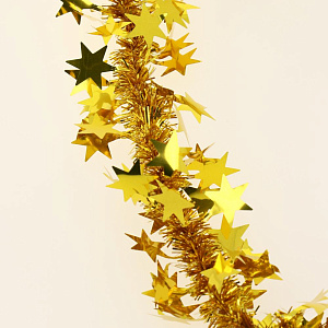 Гирлянда Звезды цветная 10+60мм 2м Г-262 000000000001180018