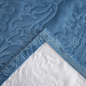 Покрывало Этель "Ренессанс" Бирюзовый 240х210±5см, пл.300г/м2, бархат, 100% полиэстер 4637237 000000000001200160