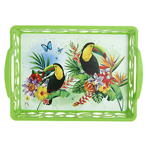 Поднос с ручками, пластик 000000000001173408