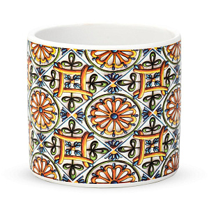 Кашпо 12,5х11,5см 1л Принт I керамика 000000000001225882