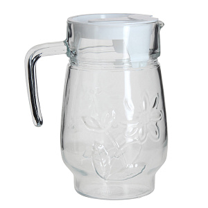 Кувшин Цветок Коралл, 1.5л, стекло 000000000001163445