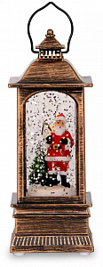 Декоративное украшение Фонарик 12,5см Дед Мороз на батарейках (свет) пластик 000000000001220875