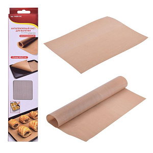 Лист для выпечки 40х33см МУЛЬТИДОМ антипригарный.Изделие выполнено из тефлонового листа армированного стекловолокном. 000000000001190128