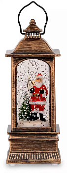 Декоративное украшение Фонарик 12,5см Дед Мороз на батарейках (свет) пластик 000000000001220875