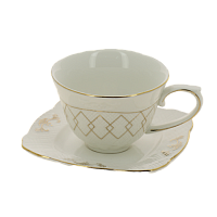 Чайная пара (чашка 225мл) BALSFORD Грация Амандин подарочная упаковка фарфор 000000000001193973