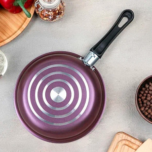 Сковорода 22см КАЛИТВА VIOLET антипригарное покрытие бакелитовая ручка сиреневый алюминий 000000000001211035