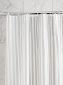 Шторка для ванной 180x200см DE'NASTIA mat stripe серый ПЕВА 000000000001226765