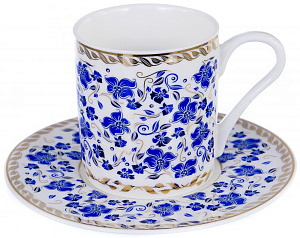 Набор кофейный фарфор 12шт 6 чашек 100мл+6 блюдец подарочная упаковка БЭЙ BALSFORD 146-30004 000000000001193952