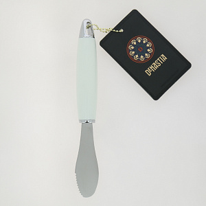 Нож для масла DE'NASTIA пластиковая ручка белый нержавеющая сталь ABS пластик 000000000001211567
