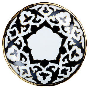 Блюдо (ляган) Пахта 24см ASIA PORCELAIN малый с титановым напылением фарфор 000000000001204884