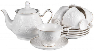 Н-р чайный,13шт, 6 чашек 220мл+6 блюдец+Чайник1000мл,пд/уп,Грация,Галатея,101-30007 000000000001183390