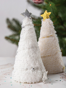 Декоративное украшение Елочка 17см DARLENS белый 000000000001209896