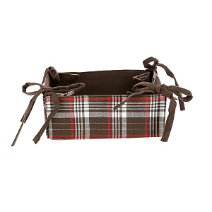 Декоративная корзинка Шотландия Arloni, 35х35 см, хлопок 000000000001126525