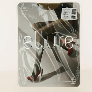 Колготки женские 40ден р.4 ALLURE Лацерта glase 000000000001197426