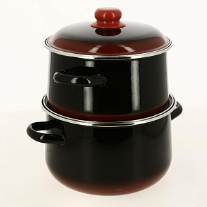 Набор посуды СТАЛЬЭМАЛЬ ( 2,4л+5,5л) коническая форма эмалированная сталь 000000000001008637