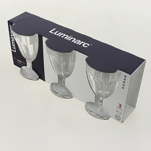 ROMAN Набор бокалов для вина 3шт 210мл LUMINARC стекло 000000000001207741