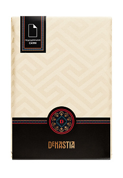 Пододеяльник 200х220см DE'NASTIA JQ меандр молочный сатин хлопок-100% 000000000001215629