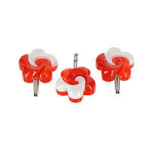 Набор крючков Цветочки Мультидом, пластик, сталь 000000000001126883