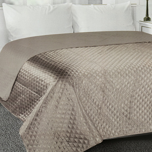 Покрывало DeN Палермо 200х240 атл/мат св-корич геом2 U000236 000000000001203064