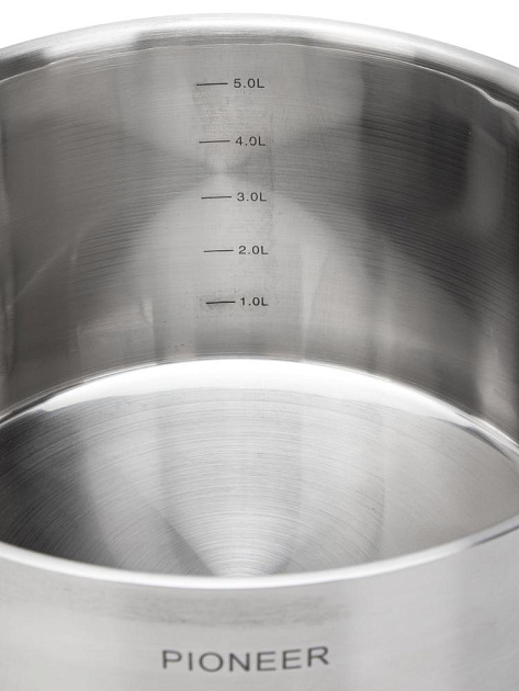 Кастрюля 5,8л PIONEER ELEGANT с крышкой нержавеющая сталь 000000000001224600