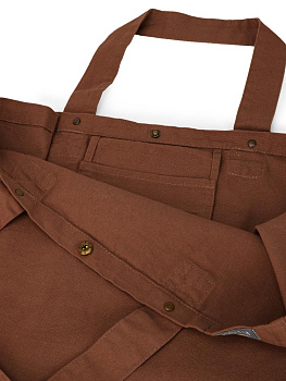 Сумка 38х44х22 DE'NASTIA Sea Salt Washed коричневый хлопок 000000000001225547