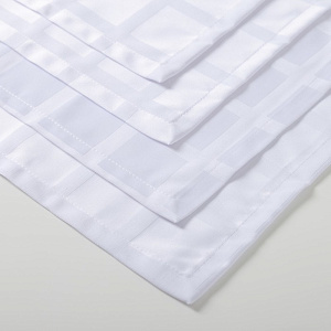 Набор салфеток "Этель" Геометрия 32*32 - 4 шт, цв.белый, хл 192 г/м2, 2387075 000000000001185426