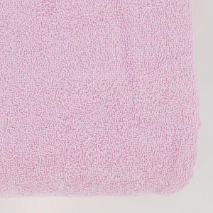 Простыня махровая 155х200см АЛТЫН АСЫР гладкокрашеная плотность 380гр/м2 без бордюра розовая хлопок 000000000001206096