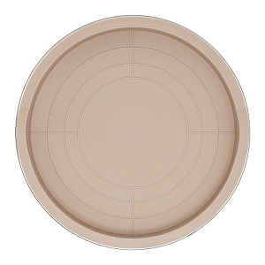 Миска для приготовления 4л 26см DE'NASTIA с крышкой бежевый нержавеющая сталь/силикон 000000000001219654