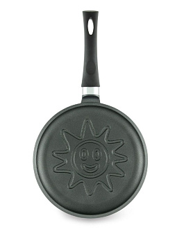 Сковорода блинная 24см НЕВА МЕТАЛЛ ПОСУДА Солнце литой алюминий 000000000001141319