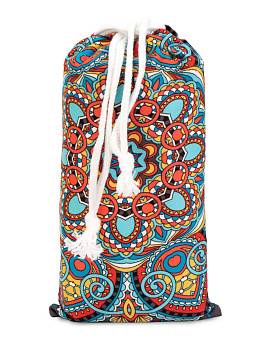 Полотенце пляжное с чехлом 75х150см Мандала микрофибра полиэстер 000000000001227524