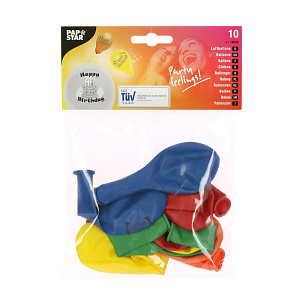 Набор воздушных шаров День Рождения Pap Star, 25 см, 10 шт. 000000000001142502