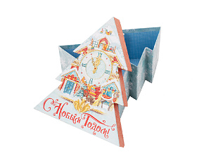 Коробка Заснеженные куранты 18х16х6,5см 78479 000000000001179751