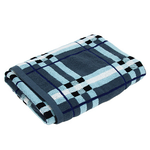 Полотенце DE'NASTIA Барбери 70х130см 100%Хлопок голубой T000112 000000000001150225