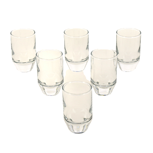 BULLET Набор стопок для водки 6шт 55мл PASABAHCE стекло 000000000001192845