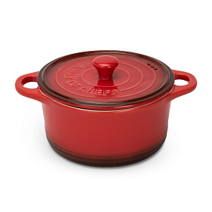 Кастрюля с крышкой 2л MATISSA красный керамика 000000000001224554