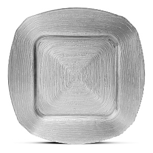 Блюдо сервировочное 33см GLASSCOM SQUARE silver стекло 000000000001213157