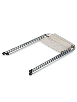 Стул складной 27,5х32х35см туристический белый металл/оксфорд 000000000001227421