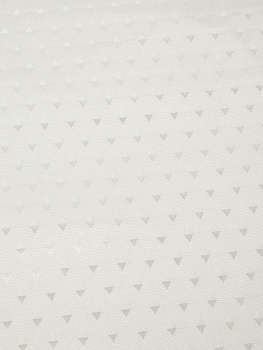 Штора для ванной 180х180см LUCKY ДАЙМОНД с кольцами белый полиэстер 000000000001228459