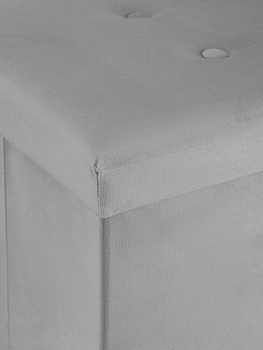 Пуфик складной 76х38х38см прямоугольный серый велюр 000000000001226416