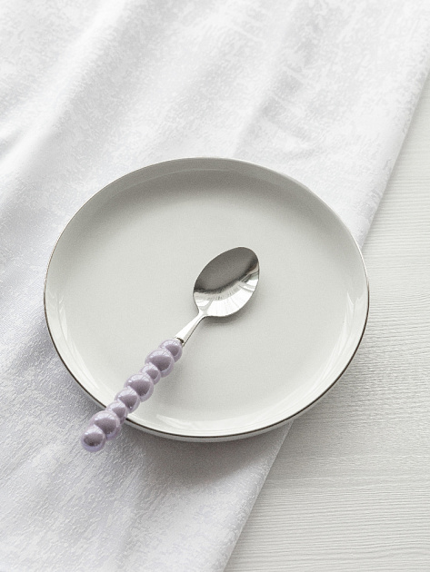 Ложка чайная DE'NASTIA Pearl фиолетовый нержавеющая сталь/ручка керамика 000000000001227734