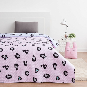 Покрывало детское Экономь и Я Ультрастеп "Розовый Леопард" 150х210 ± 5см, пл.210г/м2 4780461 000000000001200178