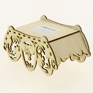 Корзина резная дерево ХВ, 18х9.7х9 см 000000000001171405