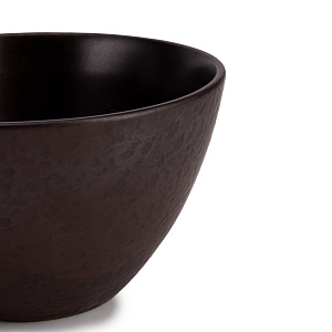 Салатник 14см Матовая черный глазурованная керамика 000000000001217637