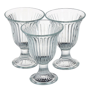 ICE VILLE Набор креманок 3шт 10,2х13,8см 175мл PASABAHCE стекло 000000000001058342