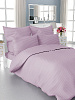 Пододеяльник 145x210см DE'NASTIA лиловый страйп-сатин 1см хлопок 100%