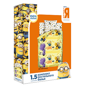 КПБ 1,5сп"Миньоны"Бананас,бязь,100%хл 000000000001173319