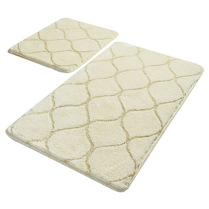 Комплект ковриков для ванной экрю INFINITY 50х80см 40х50см акрил PRIMANOVA DR-63003 000000000001201720