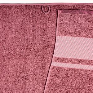 Полотенце 70х130см Dina Me бордюр репс темно-розовое 100% хлопок 000000000001208713